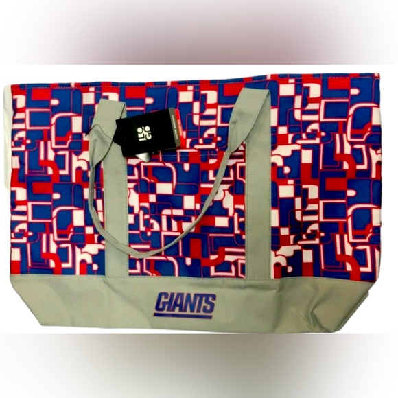 NFL Handbags - New~ New York Giants NFL Large Tote Bag Team Logo Fashion Design 22" x 5" x 16"